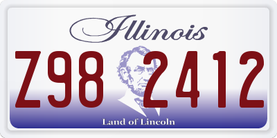 IL license plate Z982412