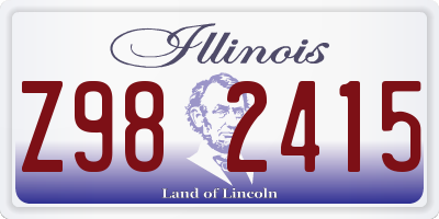 IL license plate Z982415