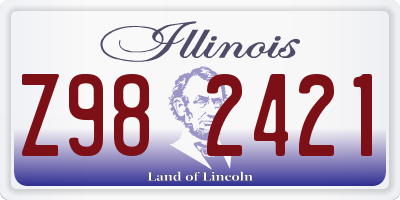 IL license plate Z982421