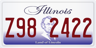 IL license plate Z982422