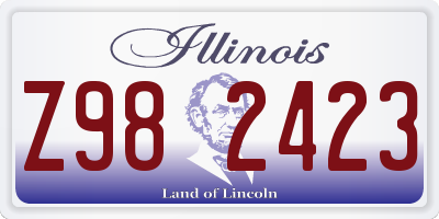IL license plate Z982423