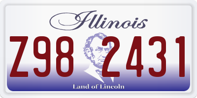IL license plate Z982431