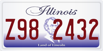 IL license plate Z982432