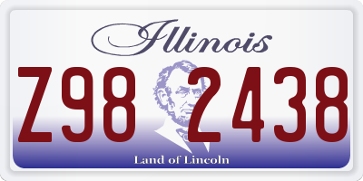 IL license plate Z982438