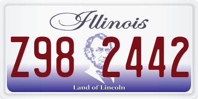 IL license plate Z982442