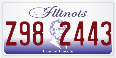 IL license plate Z982443