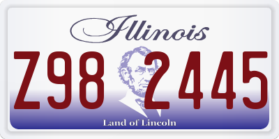 IL license plate Z982445