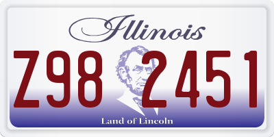 IL license plate Z982451