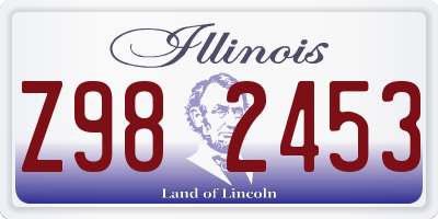 IL license plate Z982453
