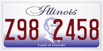 IL license plate Z982458