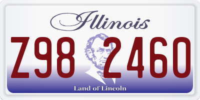 IL license plate Z982460