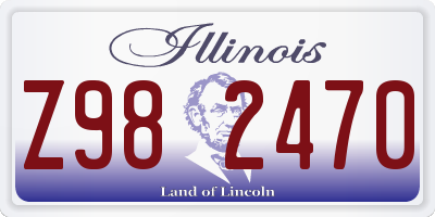 IL license plate Z982470