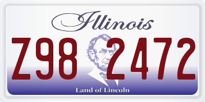 IL license plate Z982472
