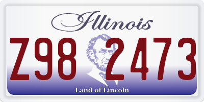 IL license plate Z982473