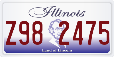 IL license plate Z982475