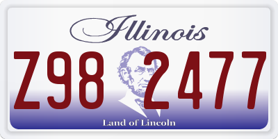 IL license plate Z982477