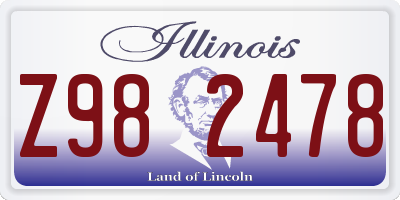 IL license plate Z982478