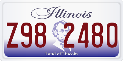 IL license plate Z982480