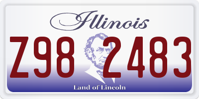 IL license plate Z982483