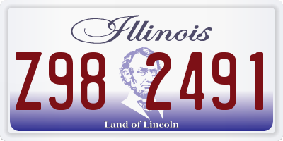 IL license plate Z982491