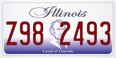 IL license plate Z982493