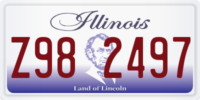 IL license plate Z982497