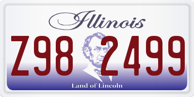 IL license plate Z982499