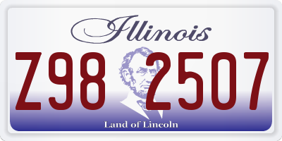 IL license plate Z982507