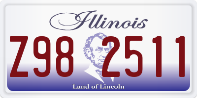 IL license plate Z982511