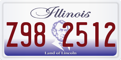 IL license plate Z982512