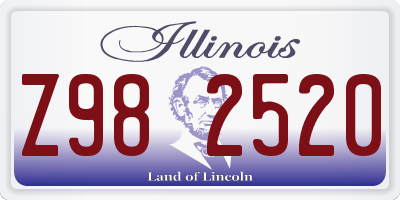IL license plate Z982520