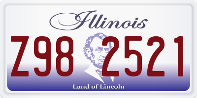 IL license plate Z982521