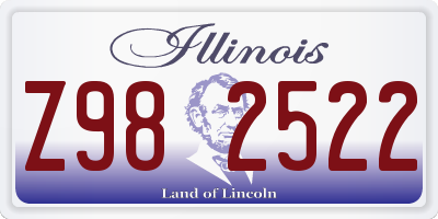 IL license plate Z982522