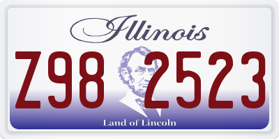 IL license plate Z982523