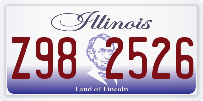IL license plate Z982526