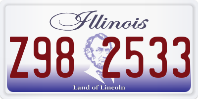 IL license plate Z982533