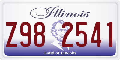 IL license plate Z982541