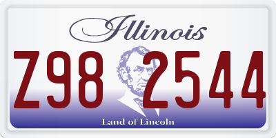 IL license plate Z982544