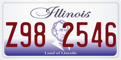 IL license plate Z982546