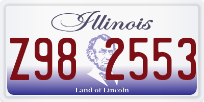 IL license plate Z982553