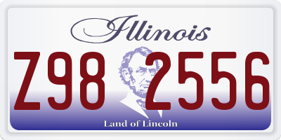 IL license plate Z982556