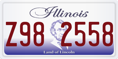 IL license plate Z982558