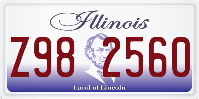IL license plate Z982560