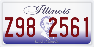 IL license plate Z982561
