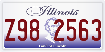 IL license plate Z982563