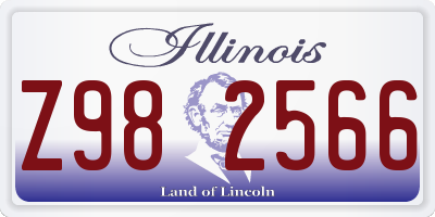 IL license plate Z982566
