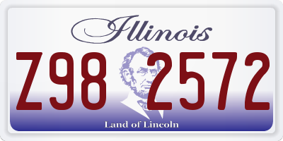 IL license plate Z982572