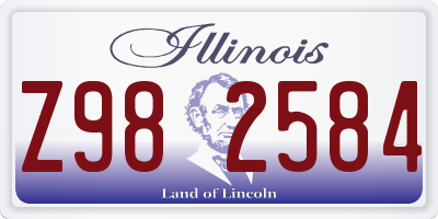 IL license plate Z982584
