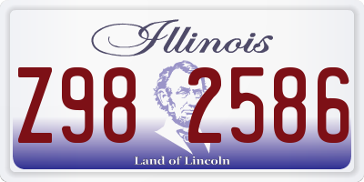 IL license plate Z982586