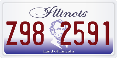 IL license plate Z982591